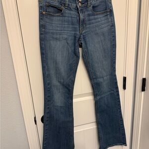 American Eagle Outfitters Super Stretch Blue Flare Jeans 6L